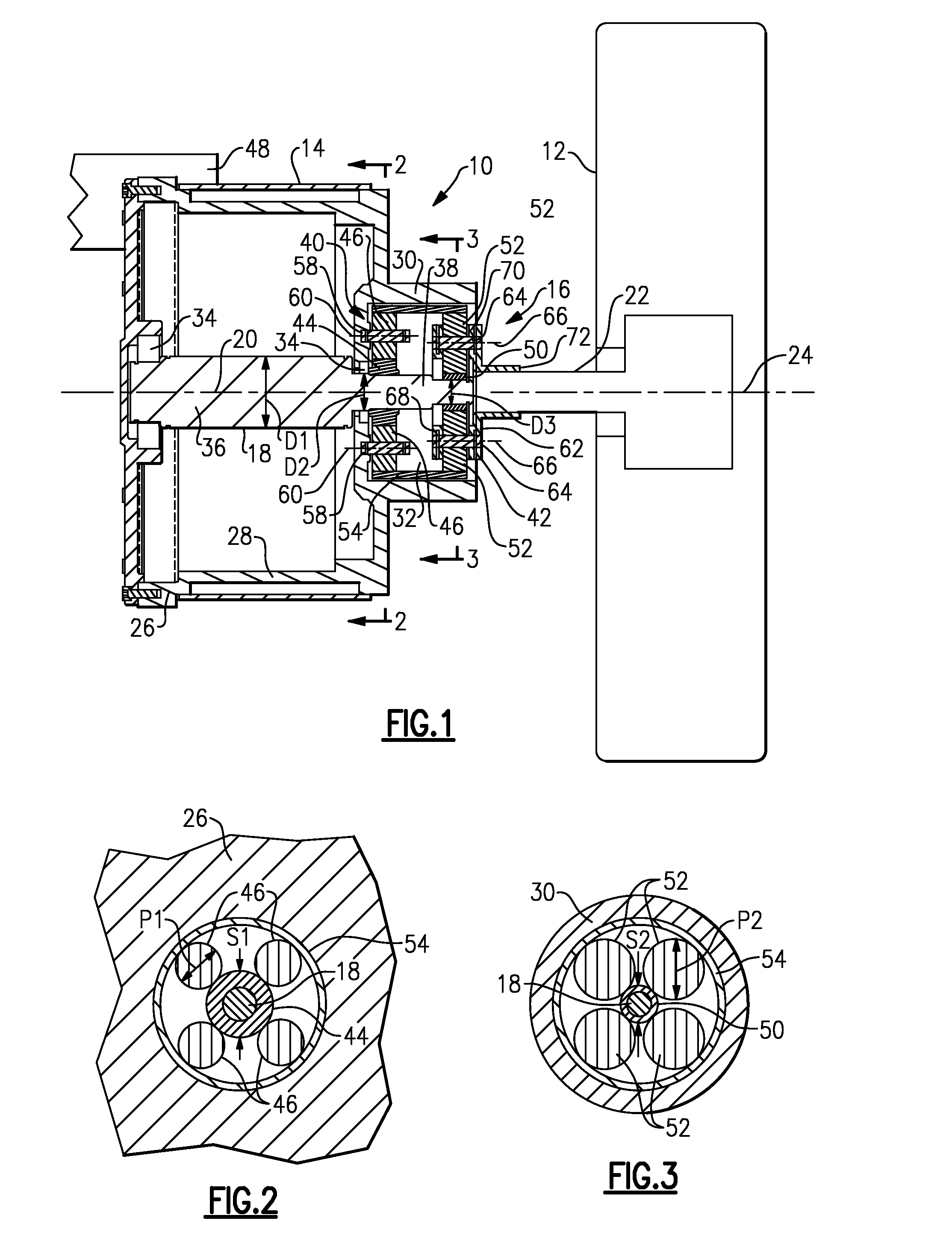 Electric powertrain system with planetary drive