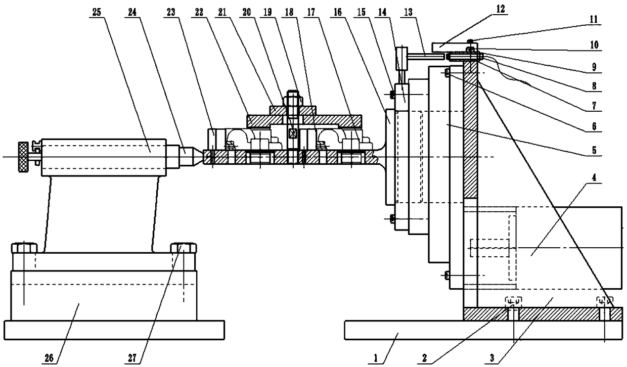 A fourth-axis rotary indexing machining device for a special machining center for pump covers