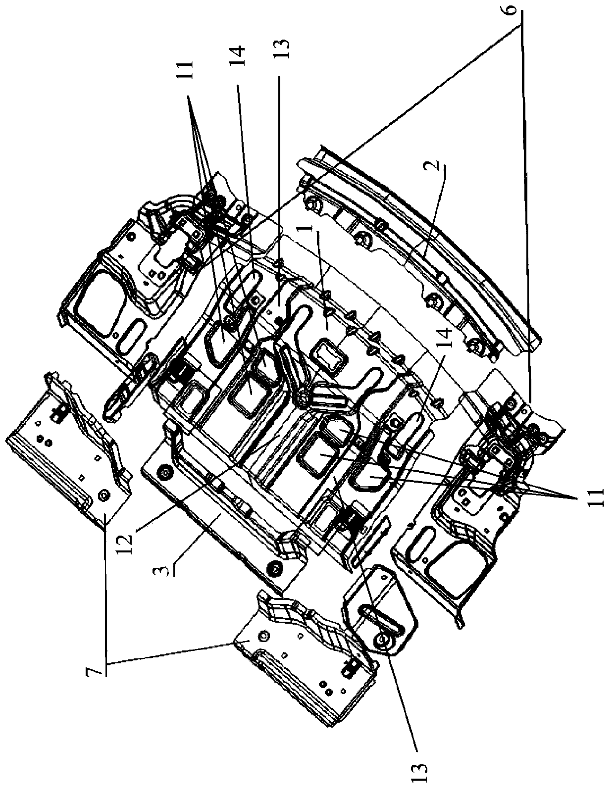 Rear luggage rack device for sedan