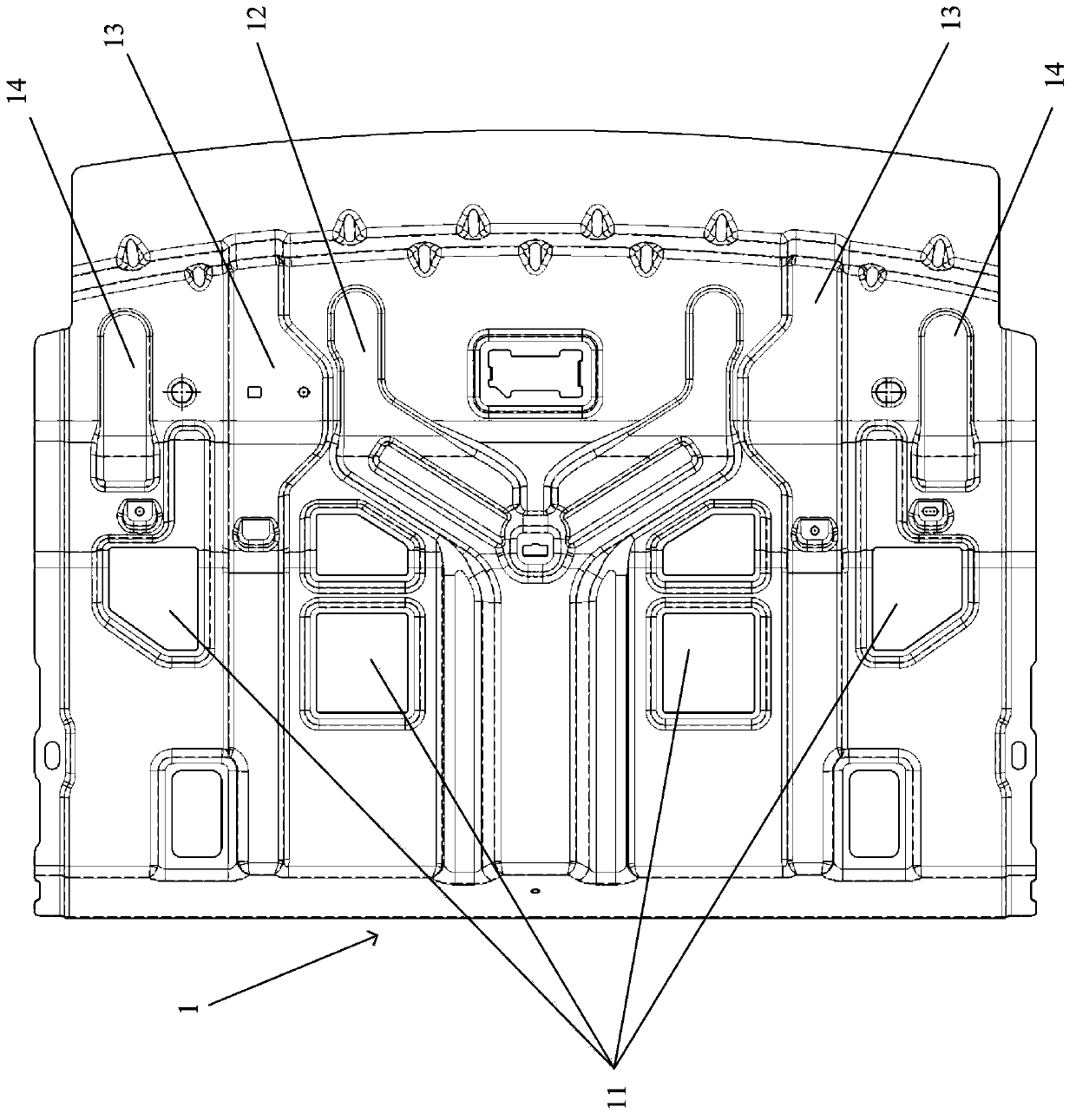 Rear luggage rack device for sedan