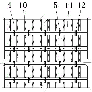 Ultra-thin steel truss inclined wall construction method and formwork structure