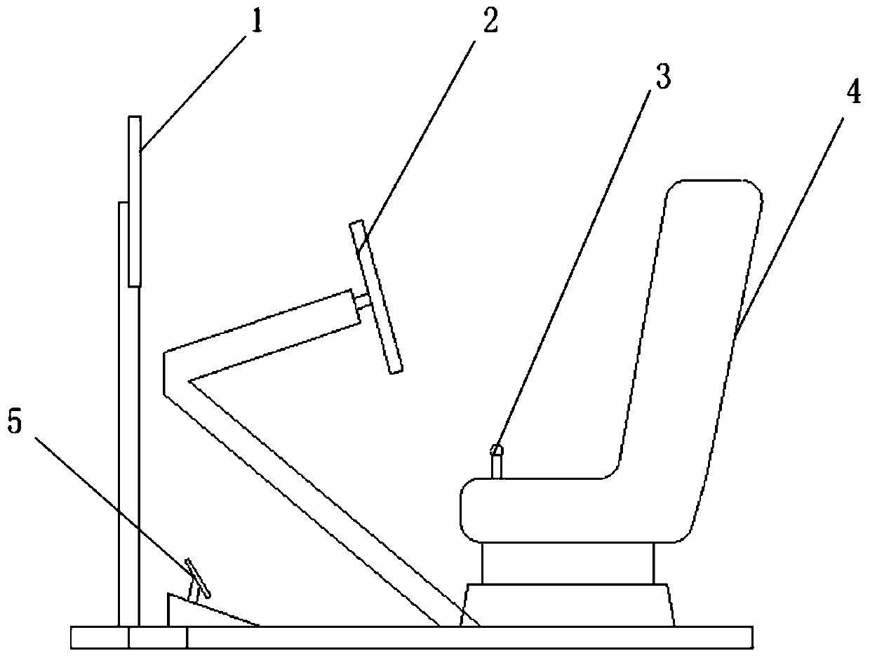 Automatic driving test vehicle remote control system and method