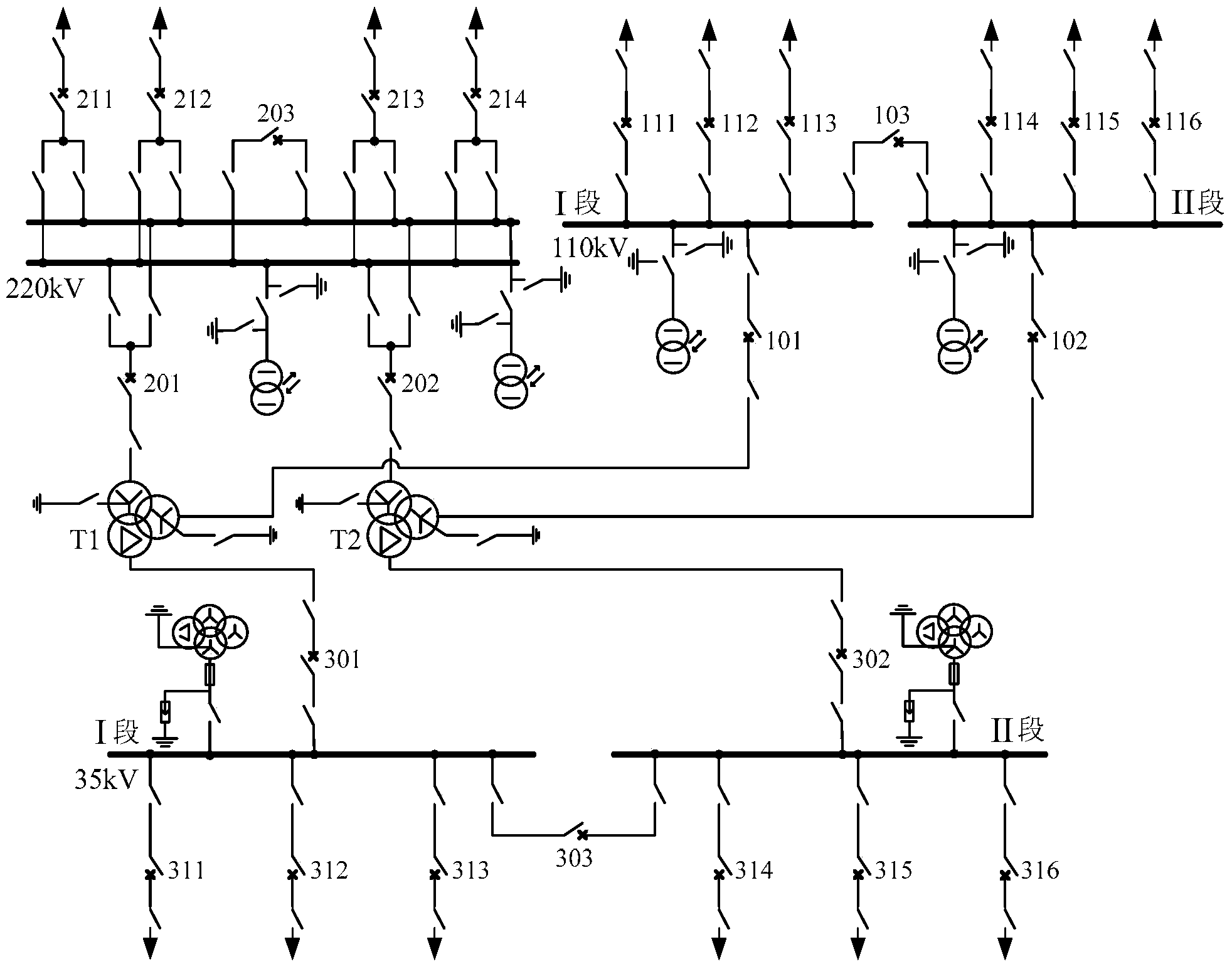 Nonlinearity-considered electromagnetic transient real-time simulation method of transformer substation