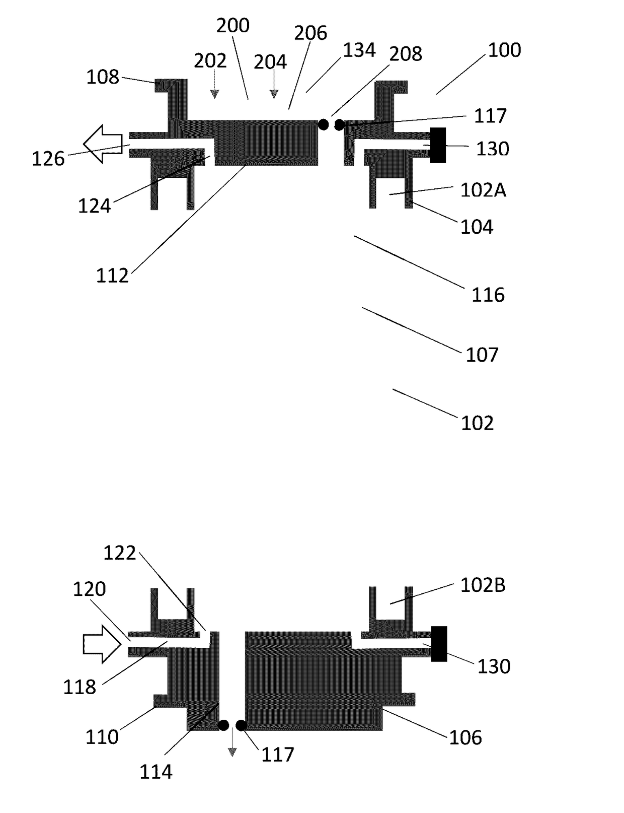 Reactor device for reaction fluid