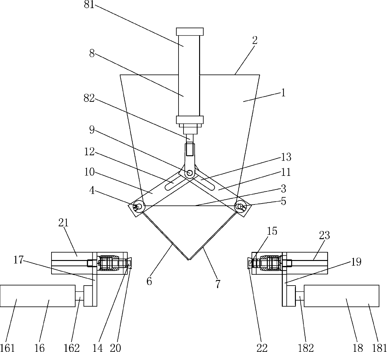 Feeding device of packaging machine