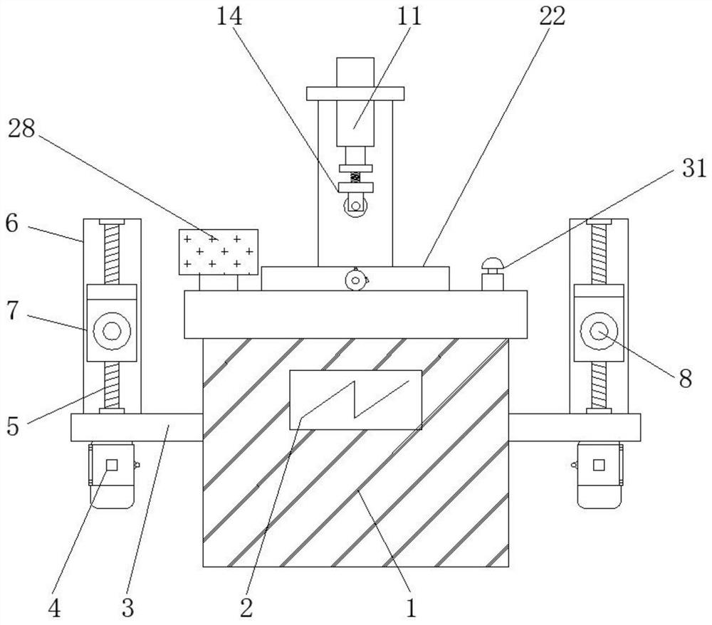 Embossing device used for non-woven fabric processing and convenient for mold replacement