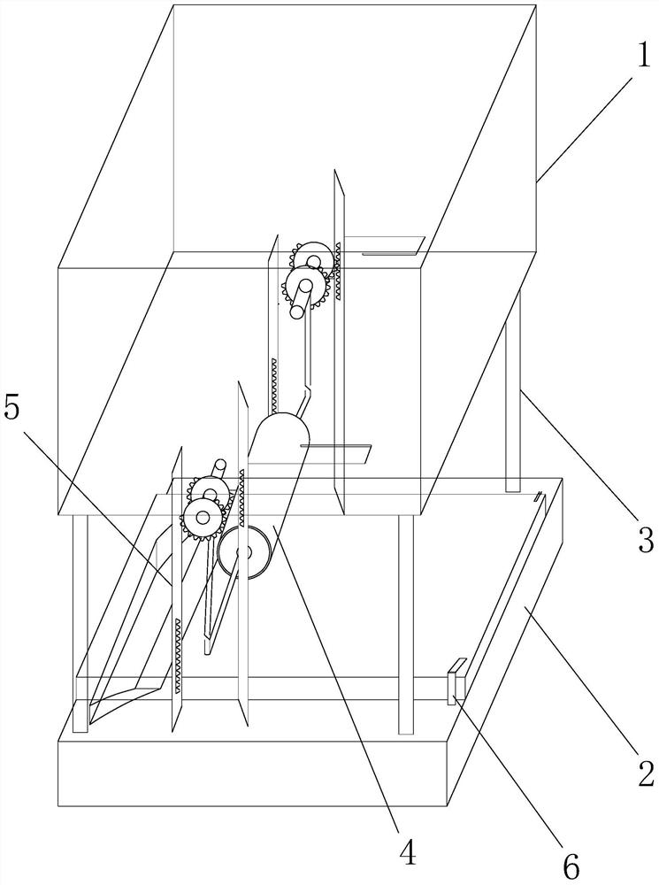 Green environment-friendly pasting device for financial accounting voucher