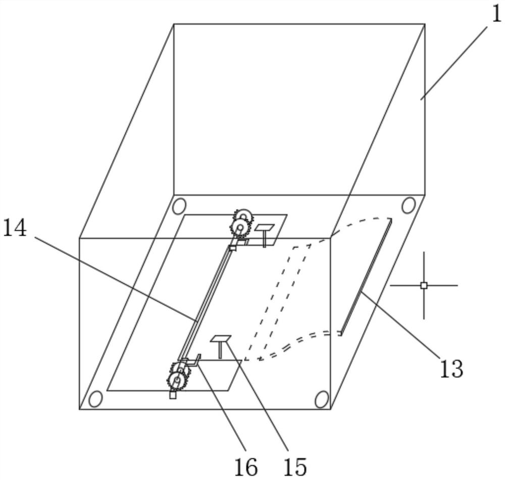 Green environment-friendly pasting device for financial accounting voucher