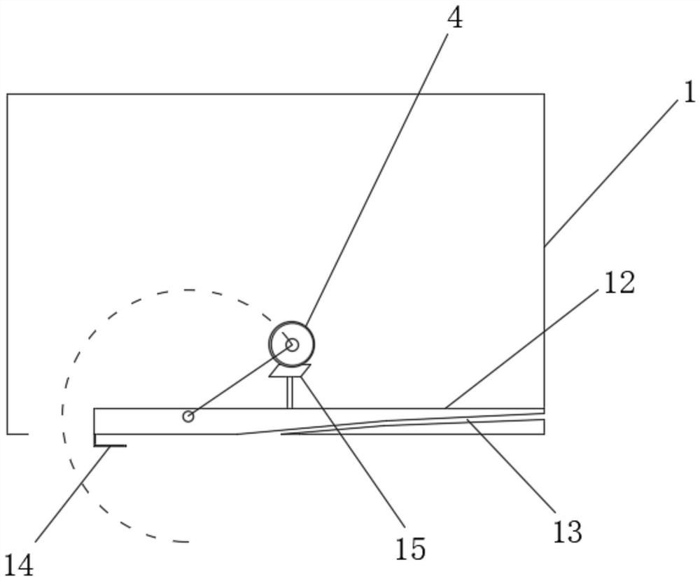 Green environment-friendly pasting device for financial accounting voucher