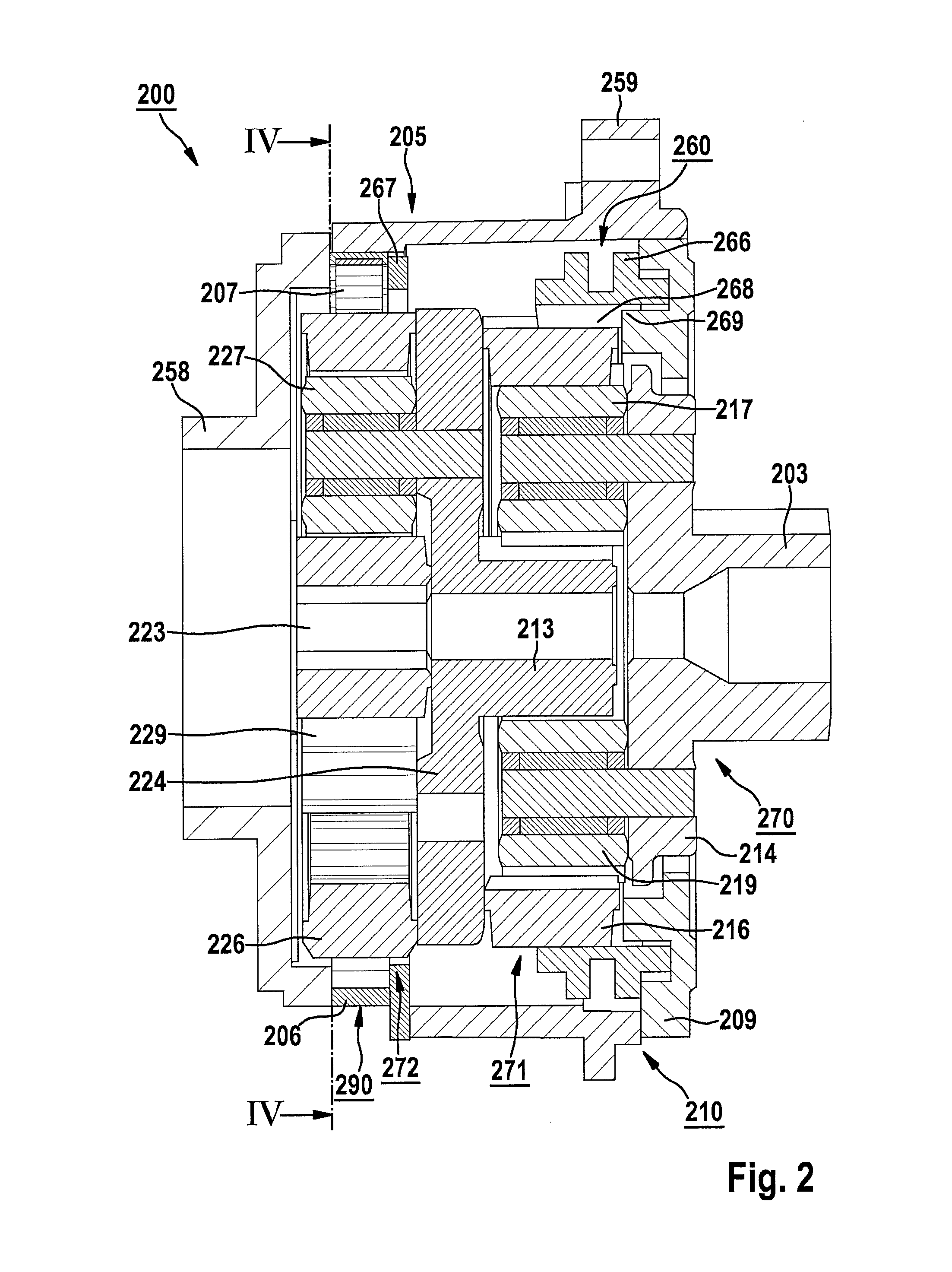 Handheld power tool having a reduction gear unit