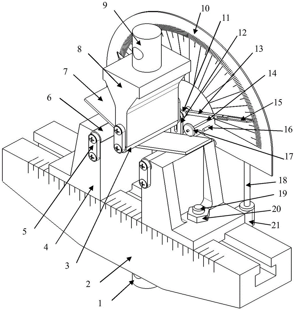 Supporting roller type test device for dynamically monitoring bending angle