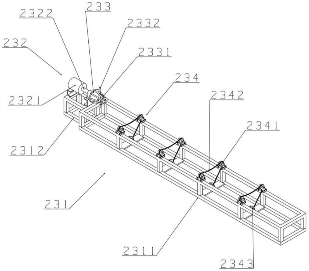 A wire pole production line