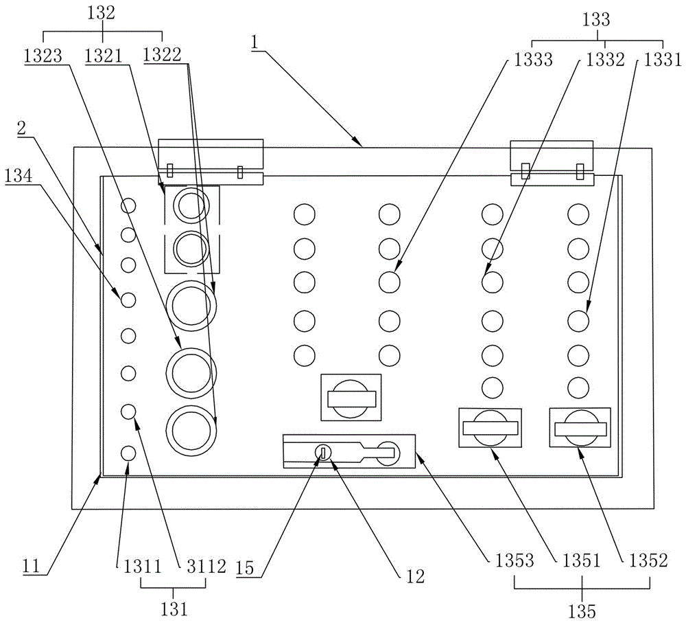 Test box special for pre-assembled quick connectors and cables