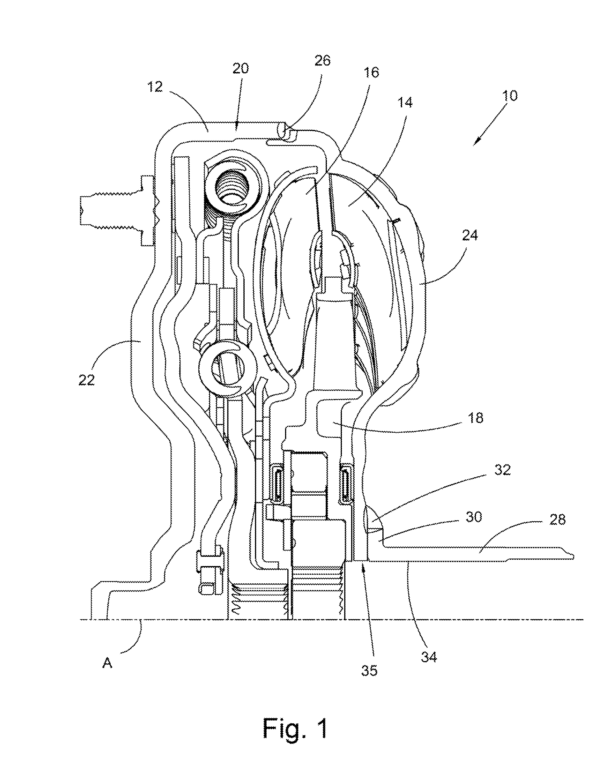 Flanged impeller hub