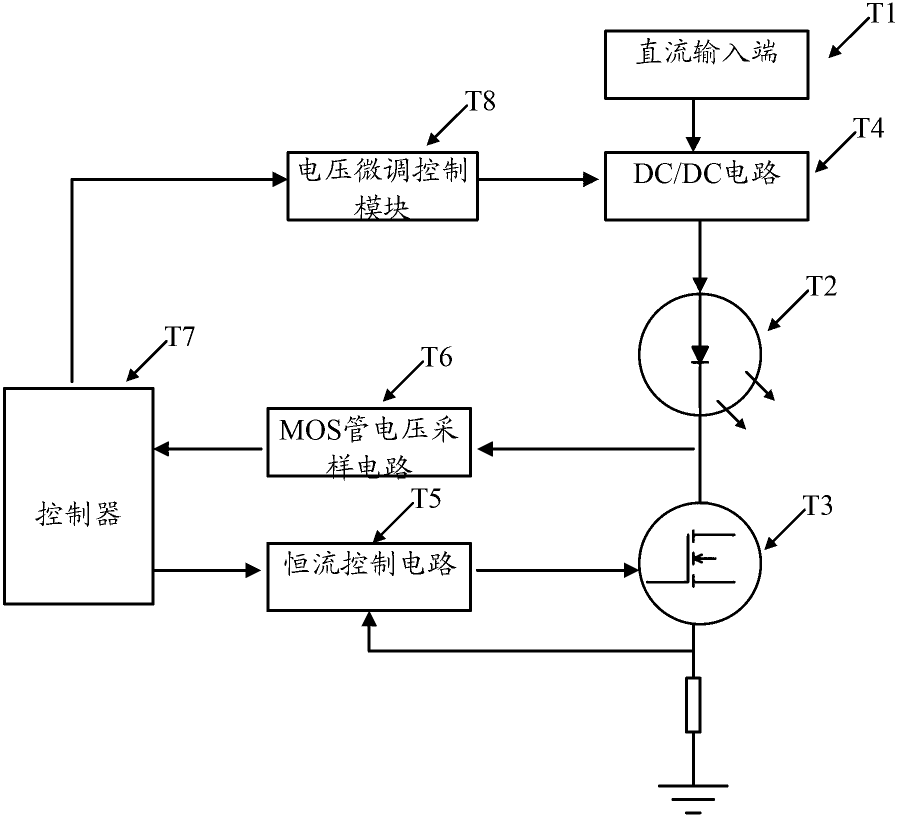 LED (Light-Emitting Diode) constant-current source