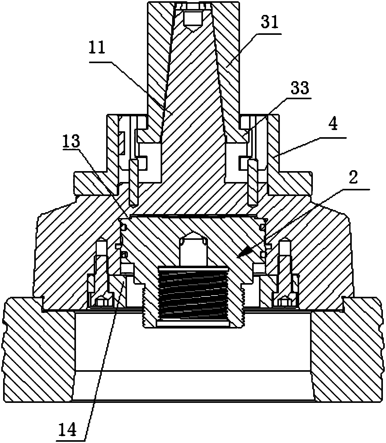 Internal expanding chuck