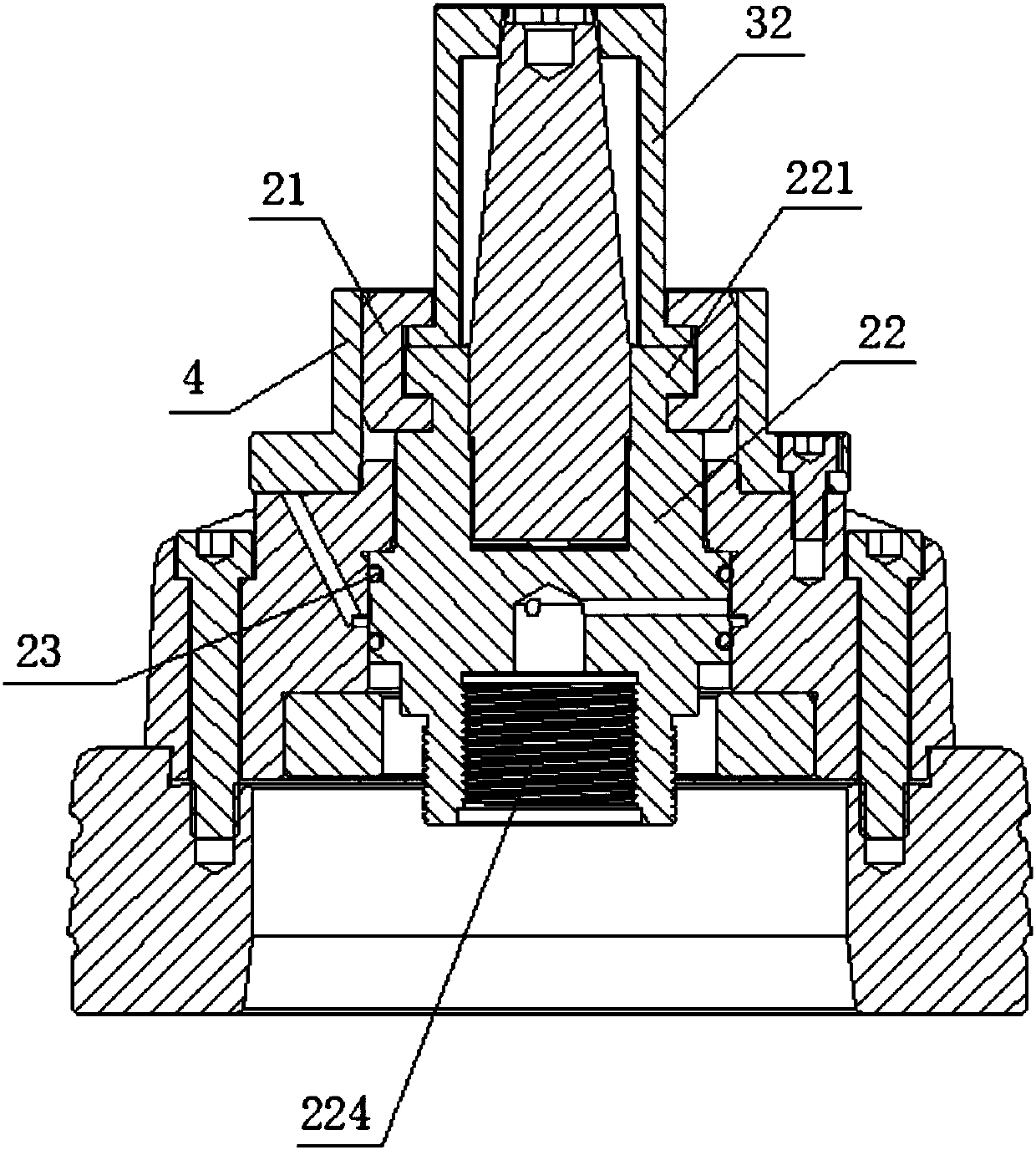 Internal expanding chuck