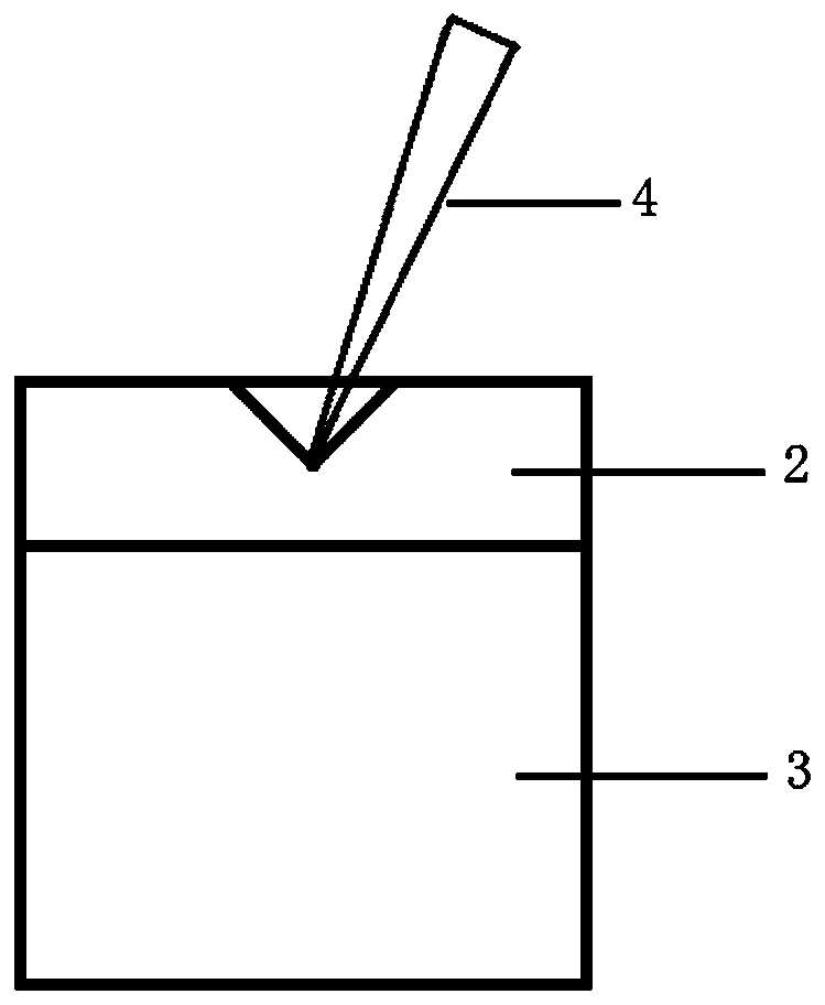 Ultra-smooth basic structure as well as device for testing ultra-smooth friction coefficient of solid