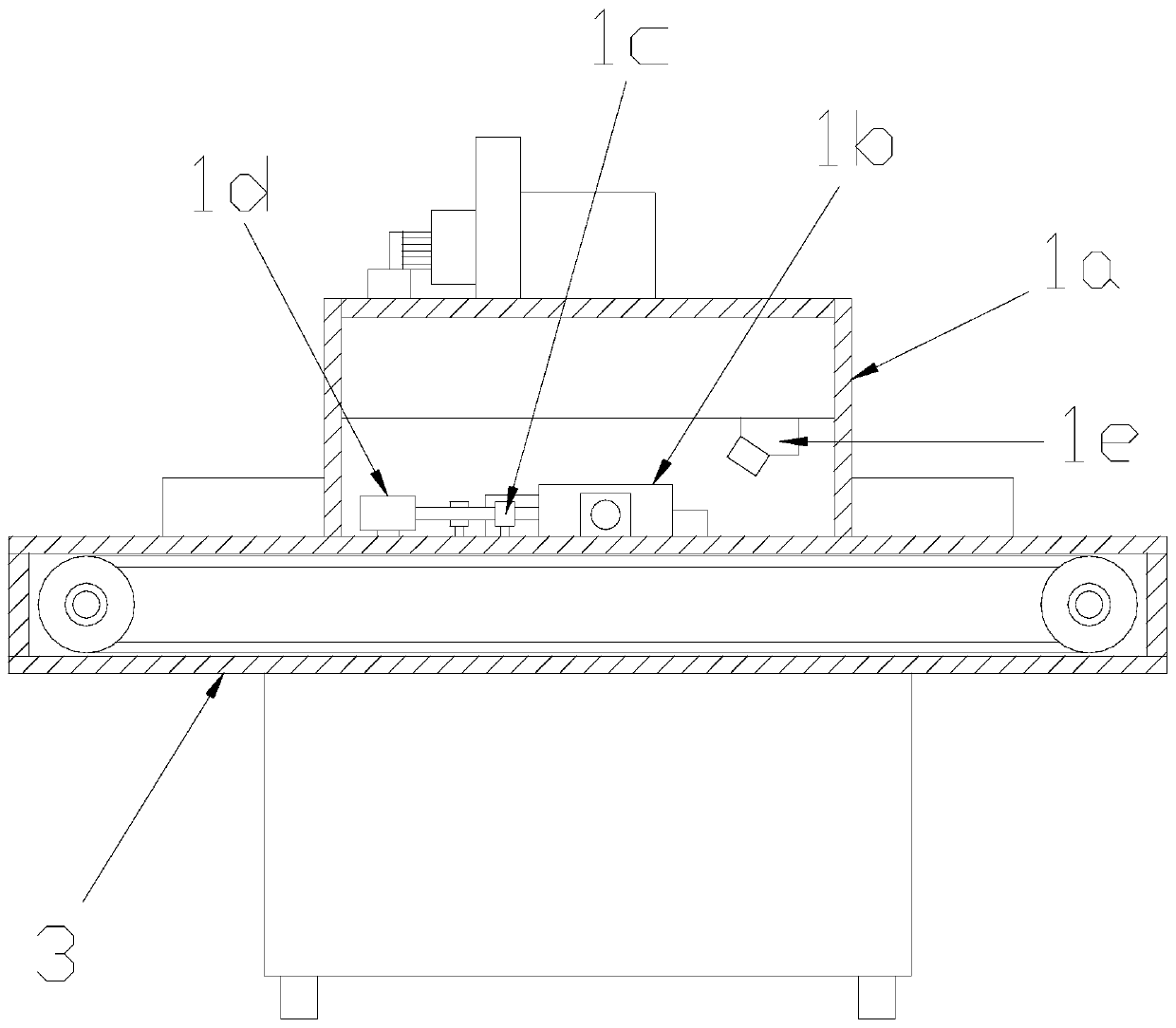 Shoe fitting belt assembly line