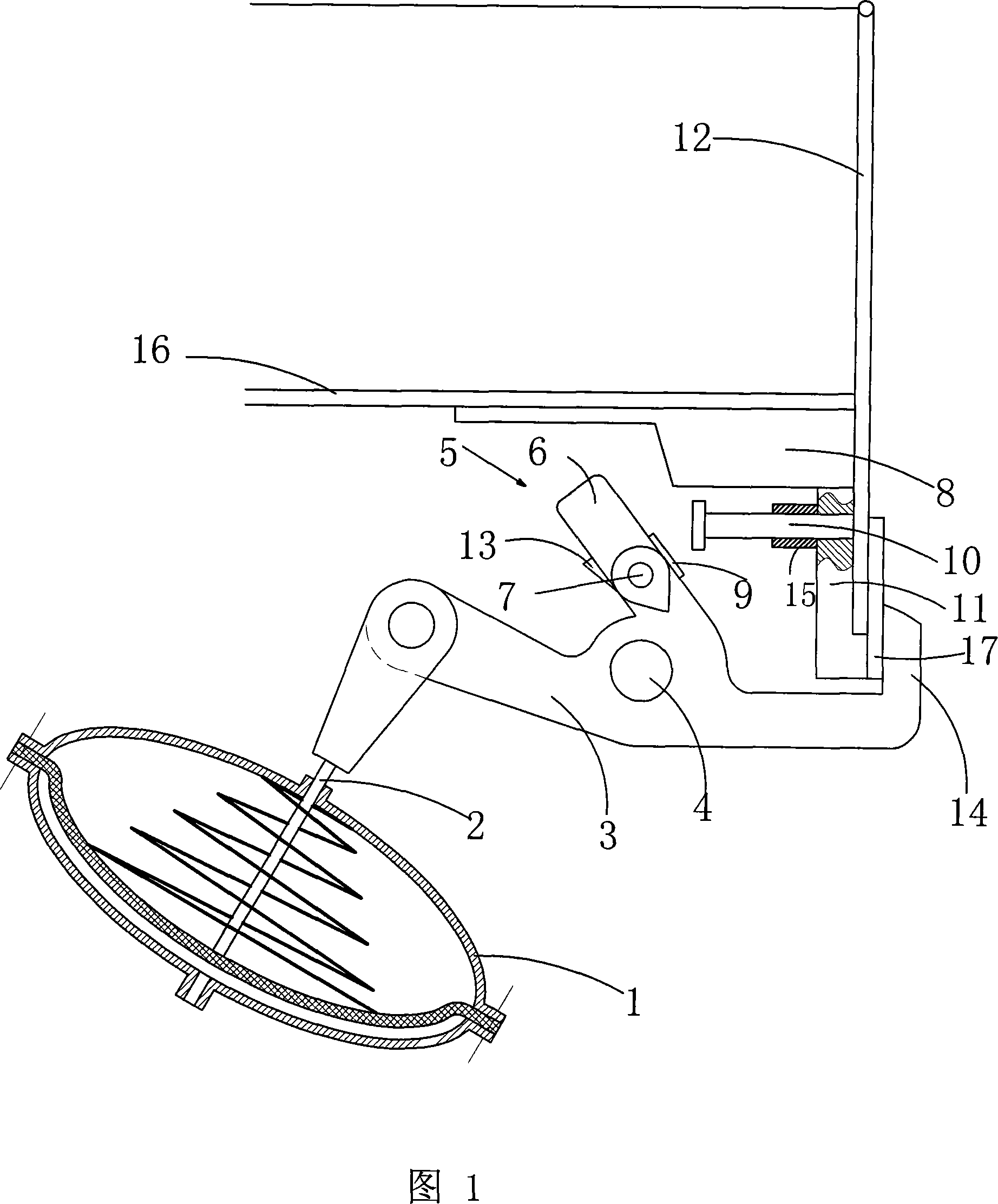 Laterial carriage plate opening and closing device for dumper truck