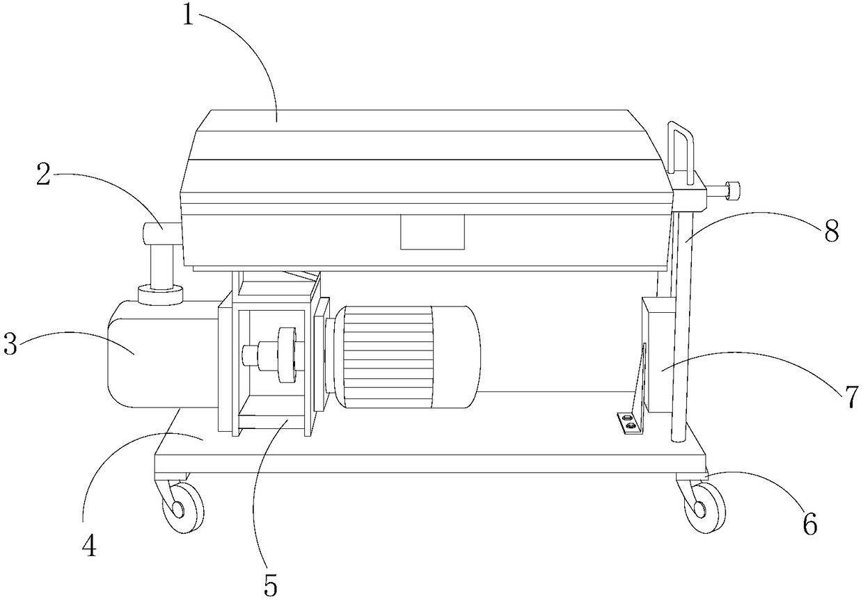 Waste liquid treatment device for use in hospital laboratory