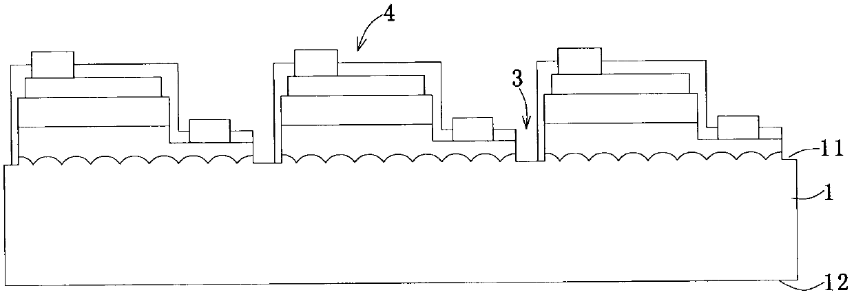 Stealth cutting LED (light emitting diode) chip and manufacture method thereof