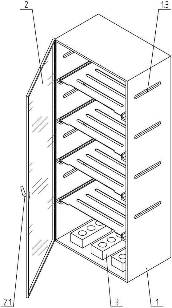 Server cabinet with good thermal dissipation