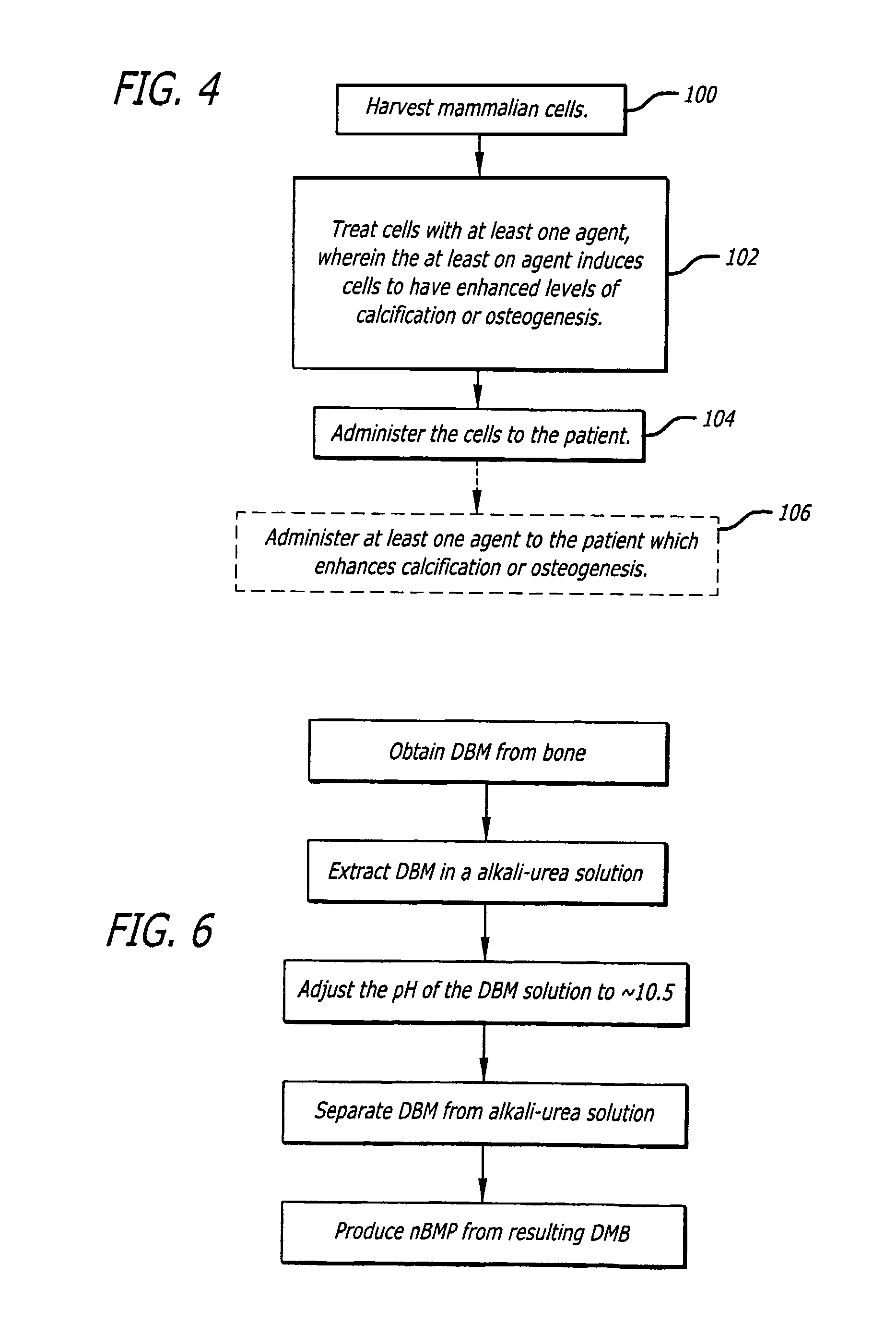 Activating extraction of demineralized bone matrix