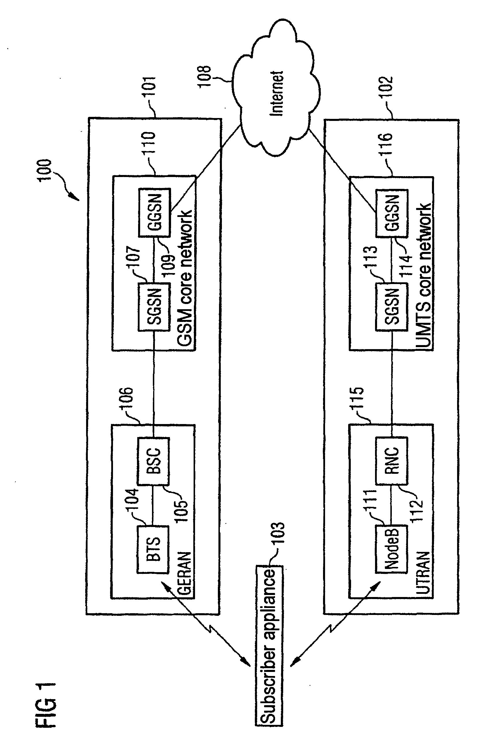 Mobile radio communication system