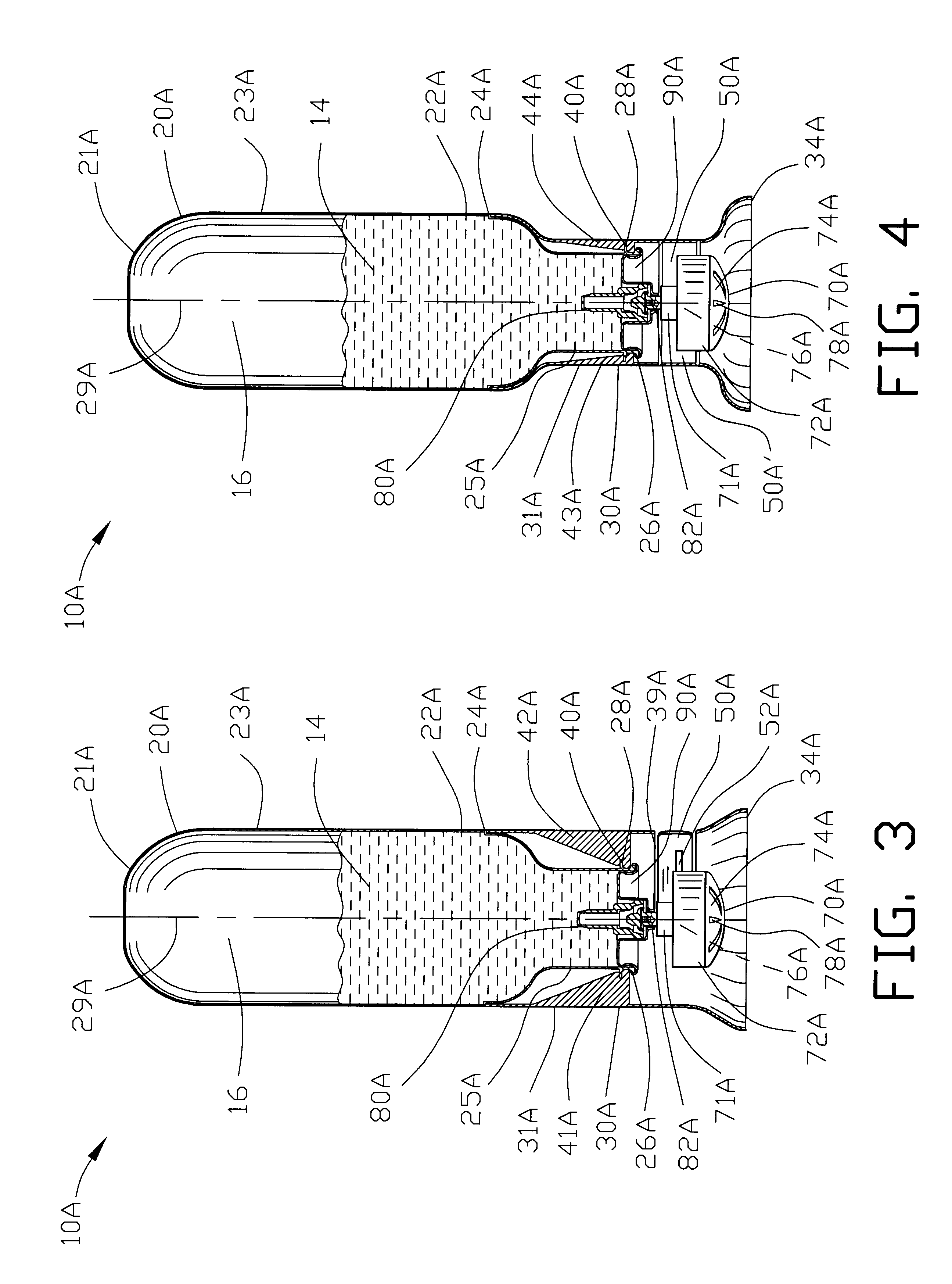 Inverted aerosol dispenser