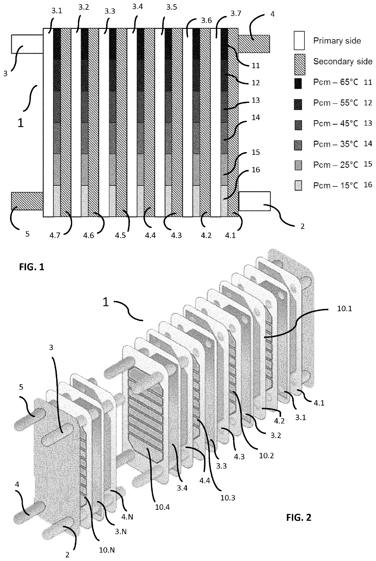 Storage integrated heat exchanger