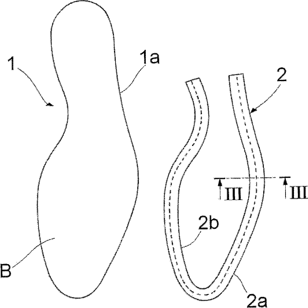 Operating process for the production of an insole for footwear and insole thus obtained