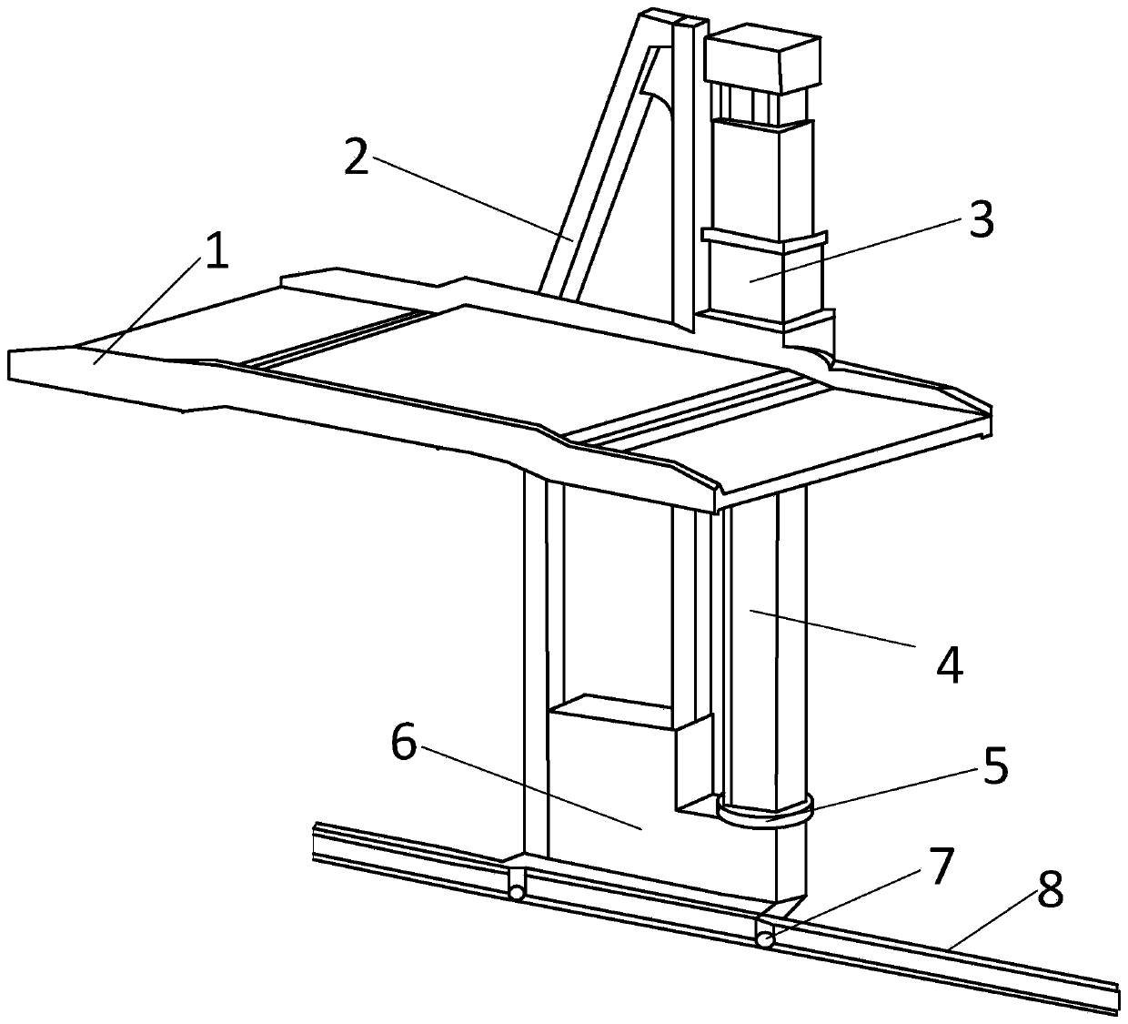 A household hydraulic three-dimensional garage