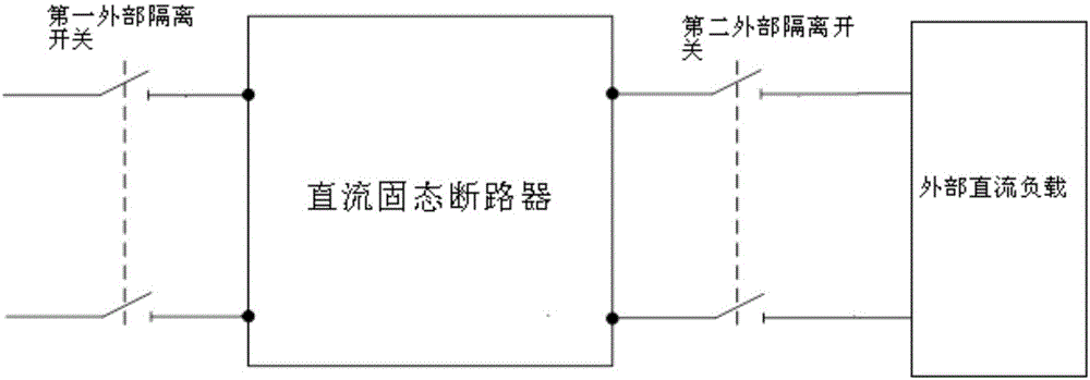 DC solid state circuit breaker and broken circuit control method