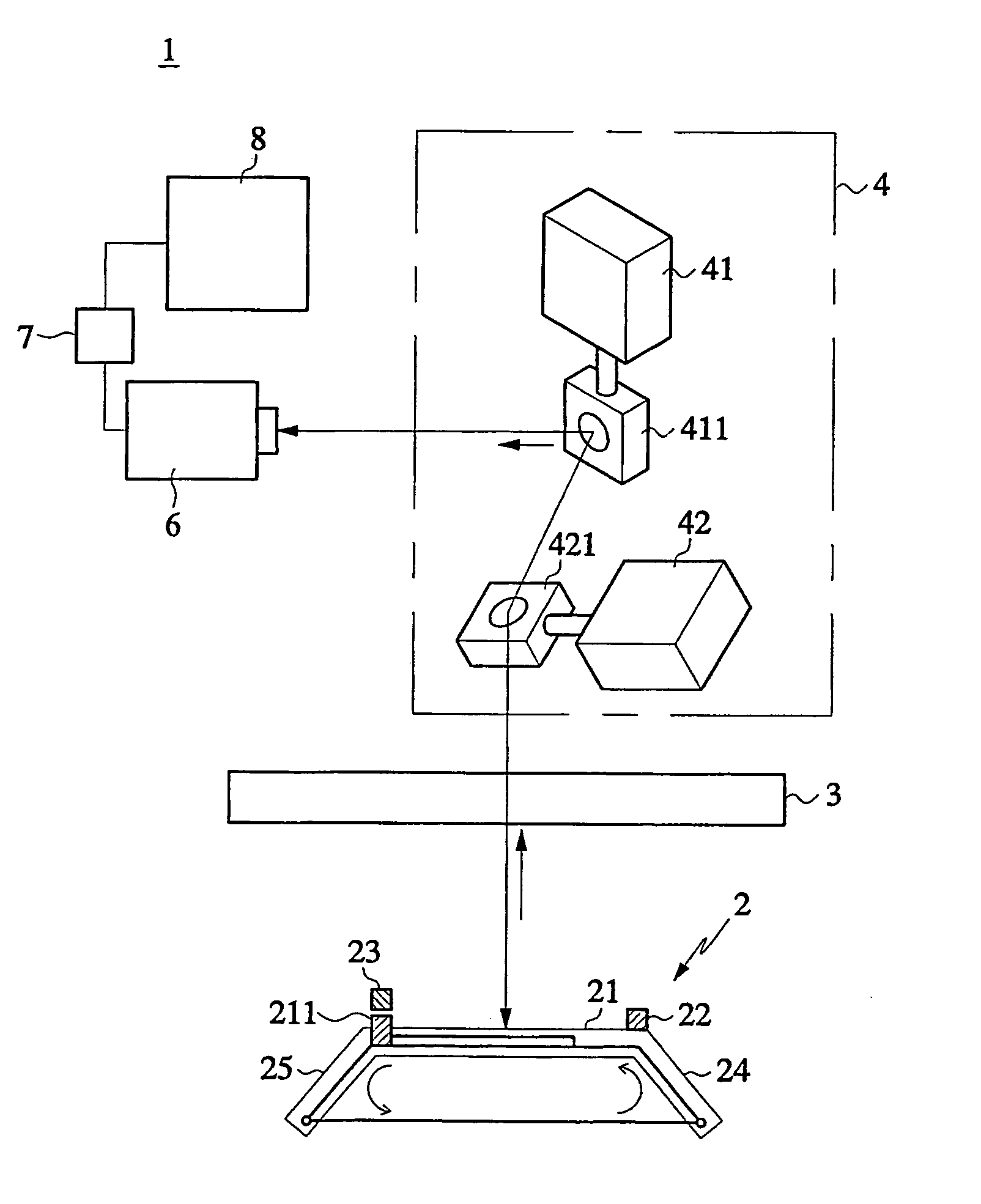 Vision inspection apparatus using a full reflection mirror