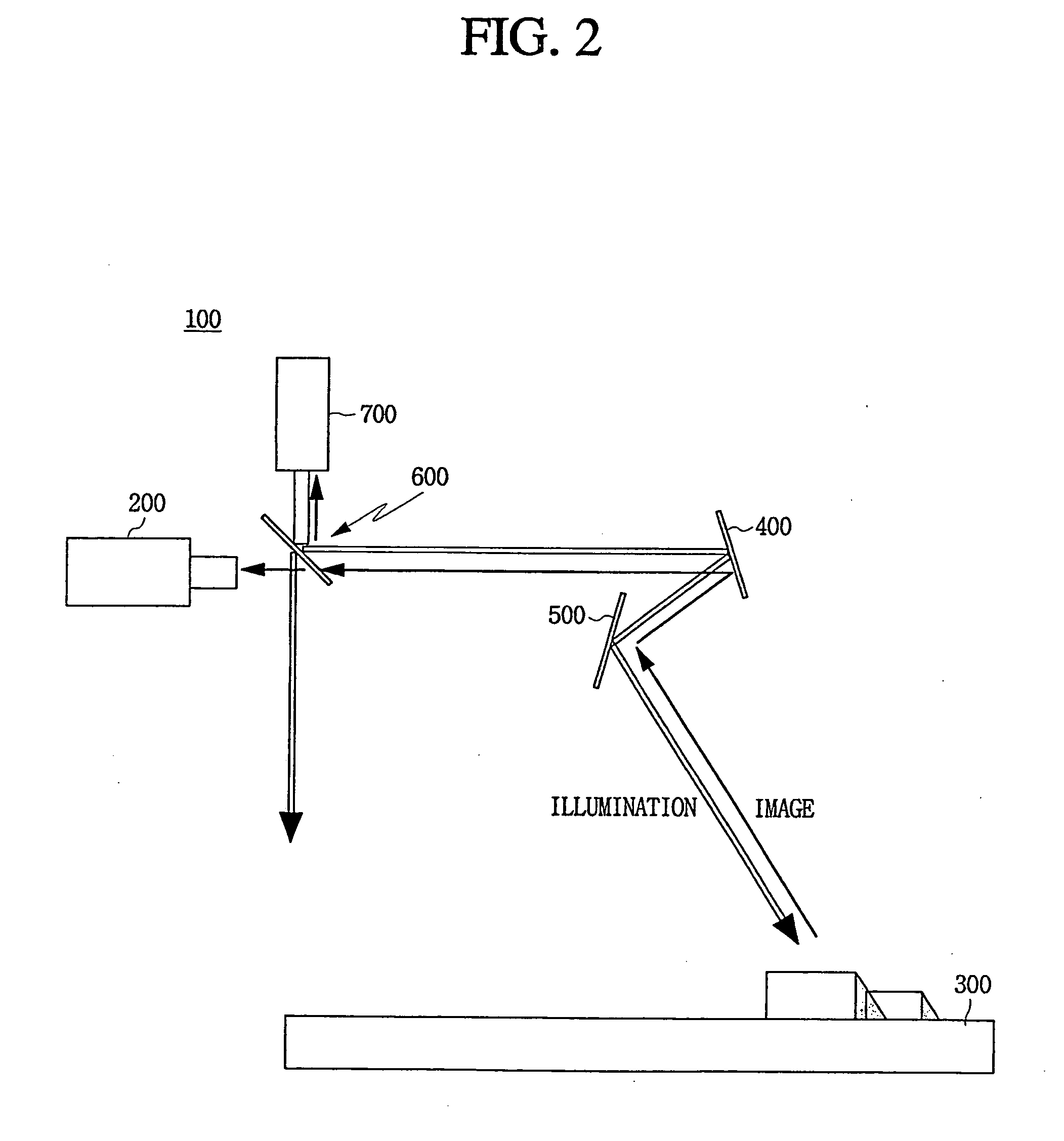 Vision inspection apparatus using a full reflection mirror