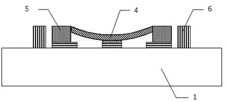 High-reliability capacitance type radio frequency micro-electromechanical system switch without charge injection effect