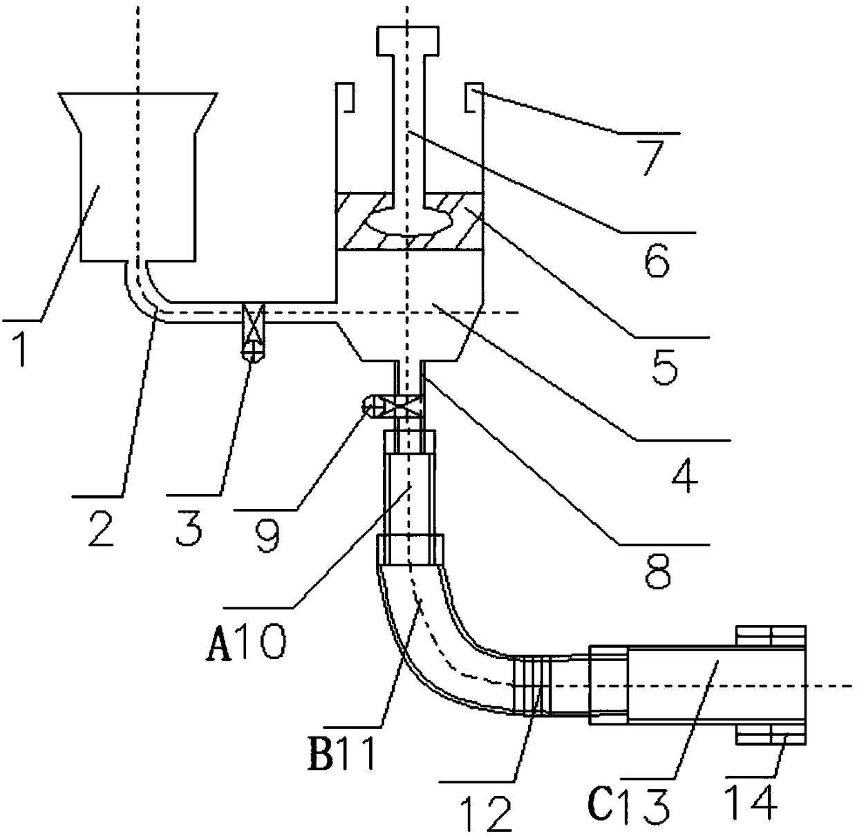 Method and device for pumping particle bentonite