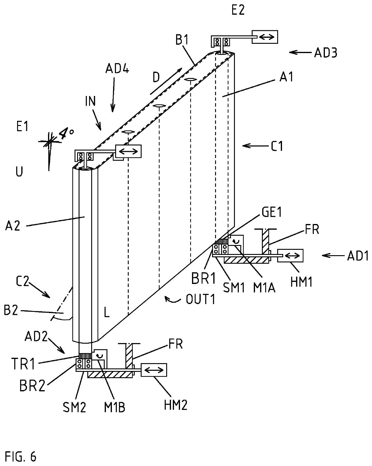 Apparatus and method for comminuting of material