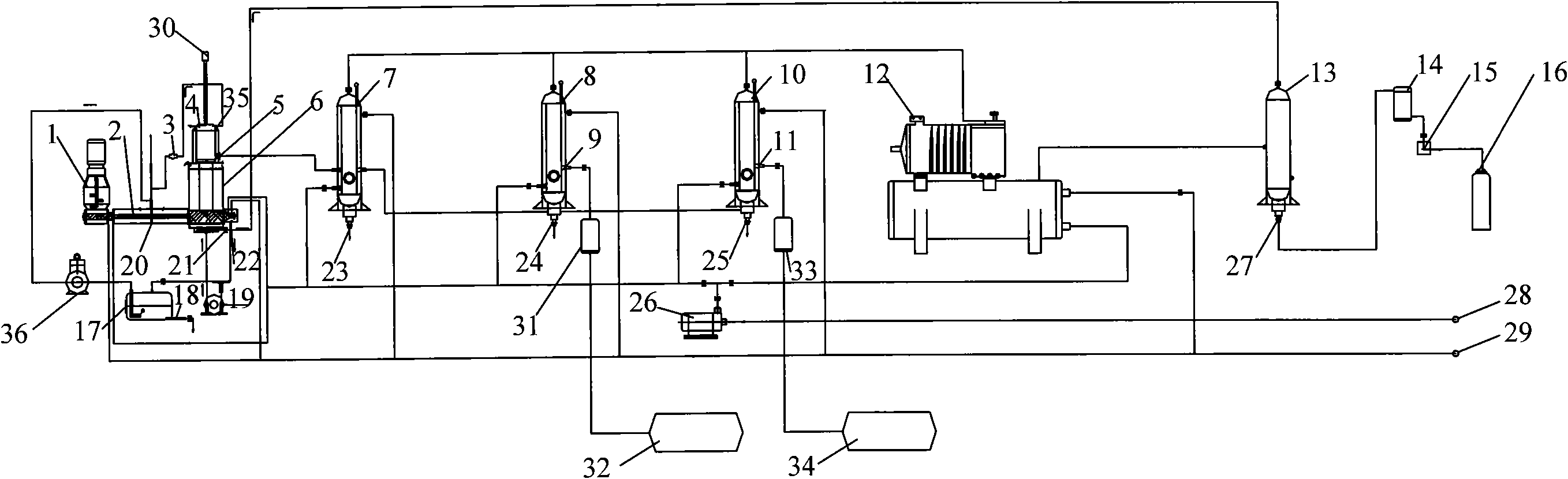 Continuous waste plastics refining unit