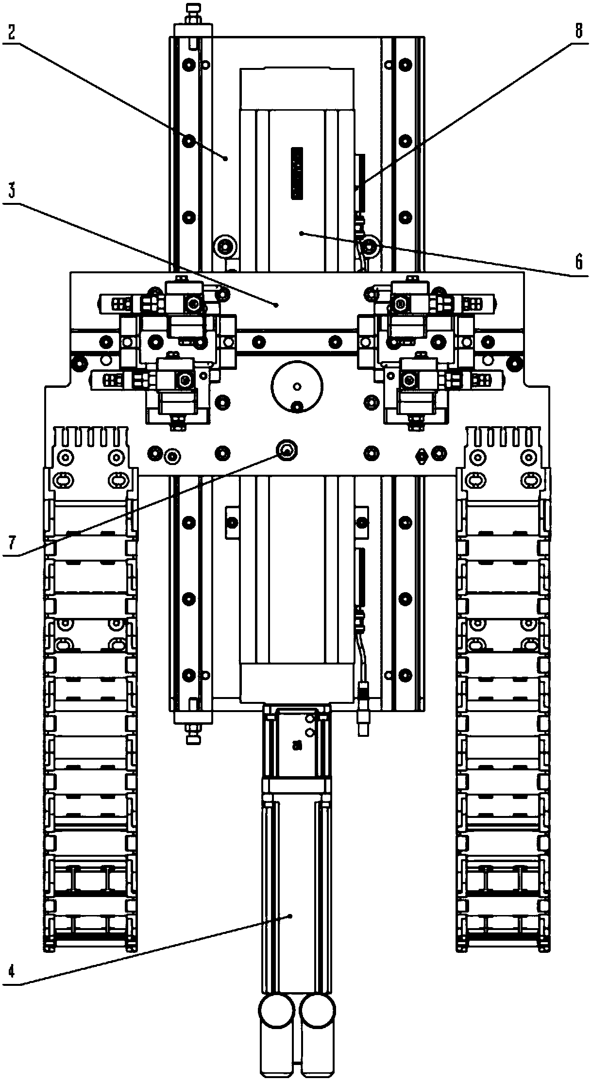 Oiling mechanism for brake caliper bracket