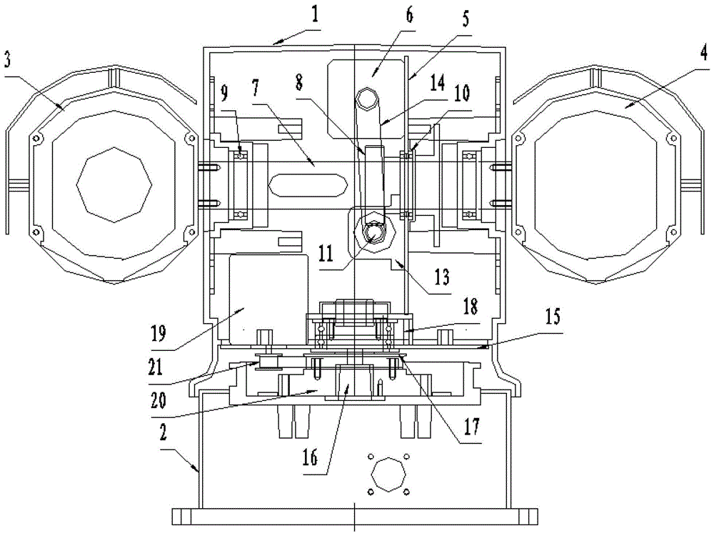 A vehicle-mounted pan-tilt integrated camera