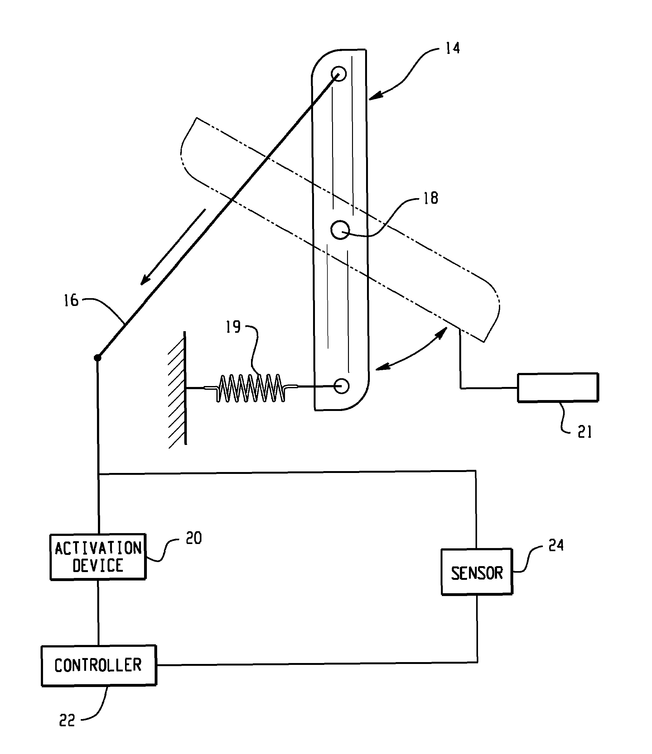 Reversibly opening and closing a grille using active materials