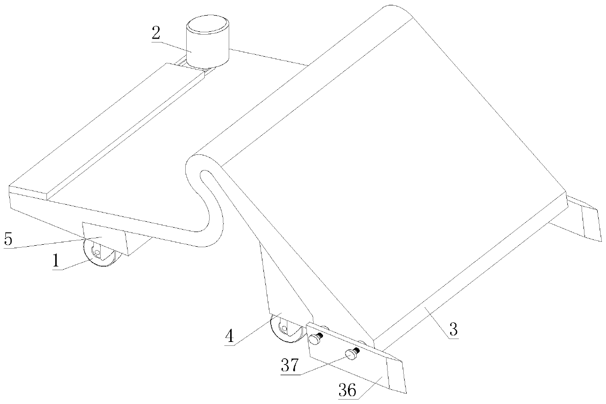 Teding and air drying device for rice