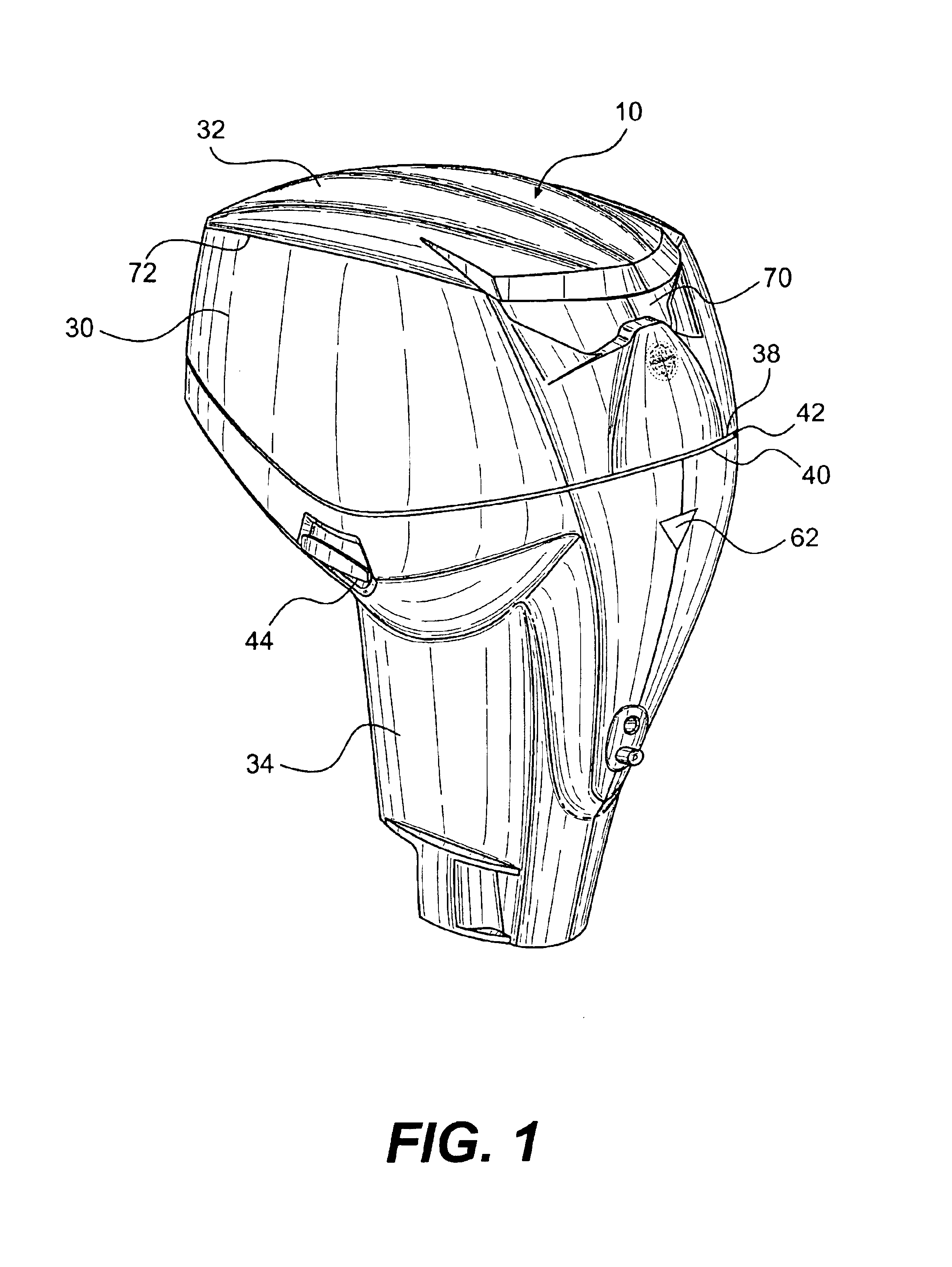 Outboard engine cowling