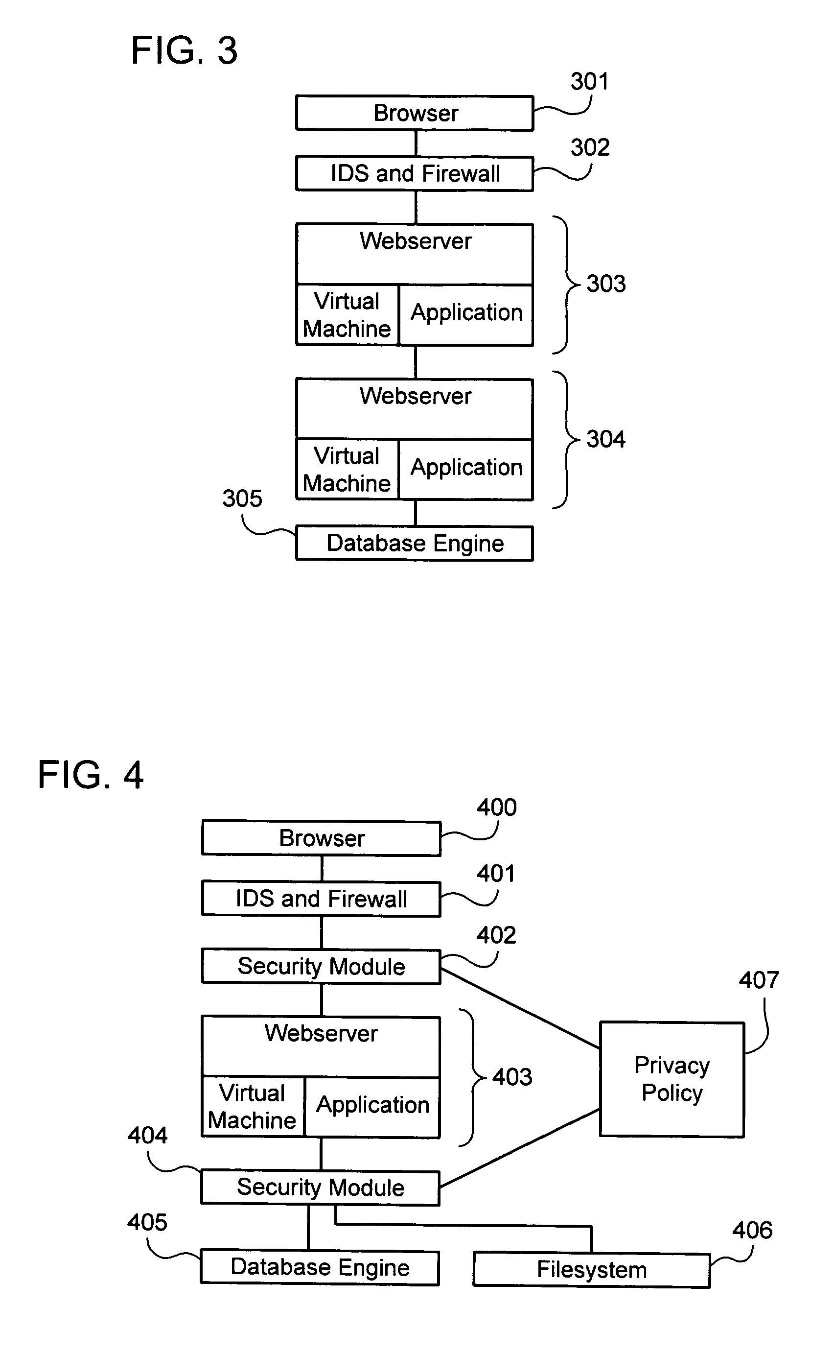 Establishing and enforcing security and privacy policies in web-based applications