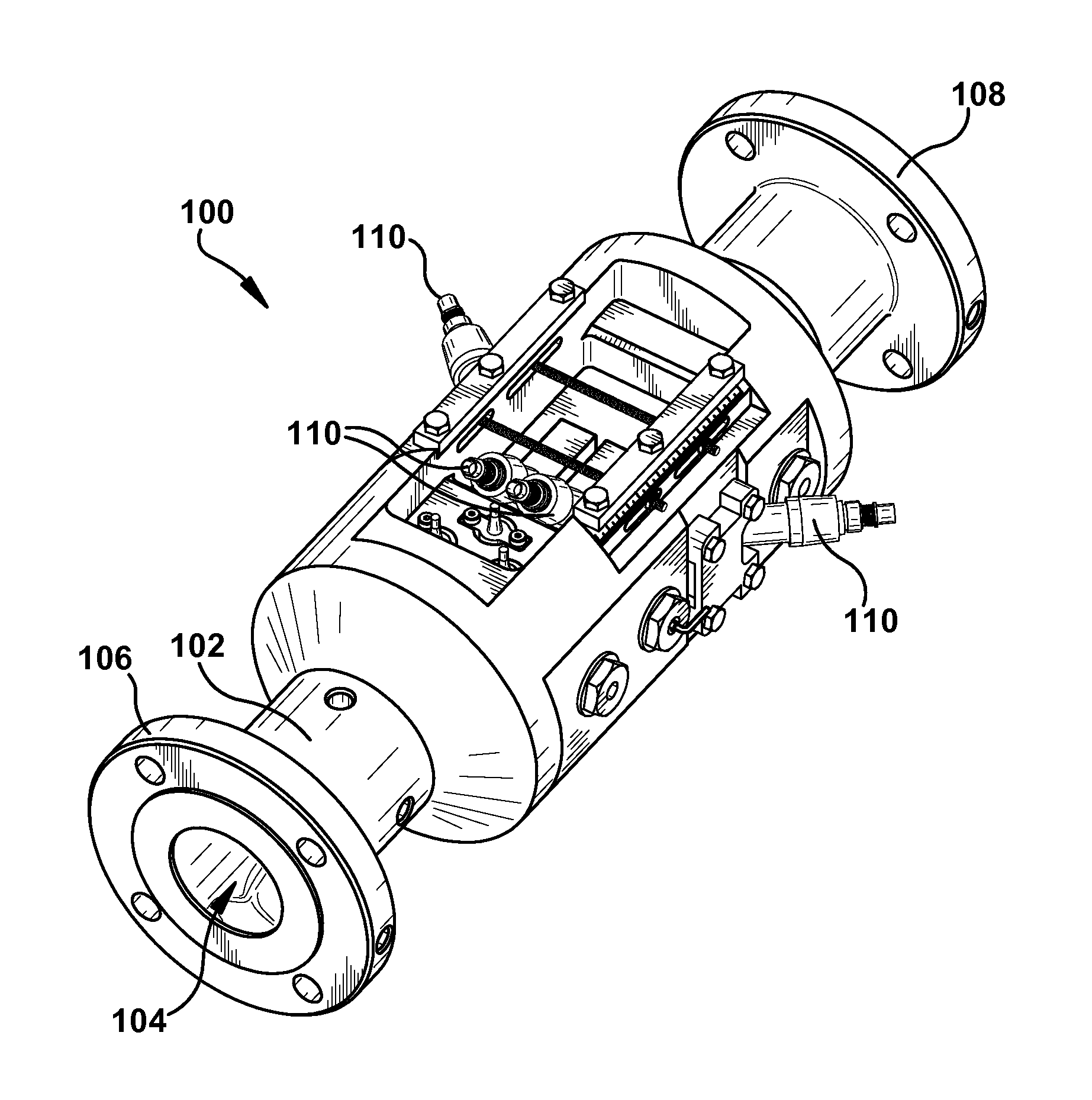 Non-circular flowmeter