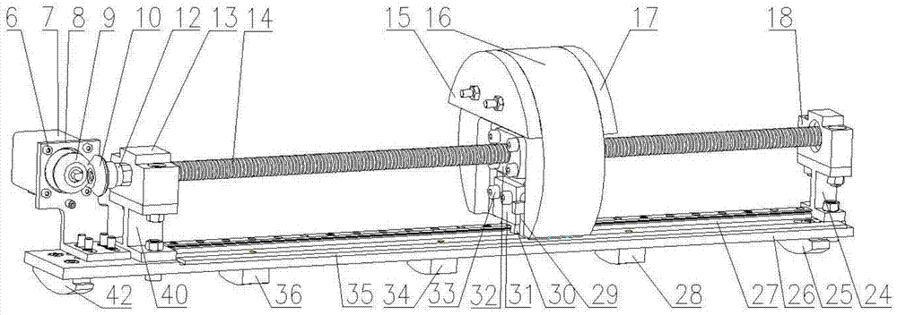 An operating underwater robot center of gravity adjustment device