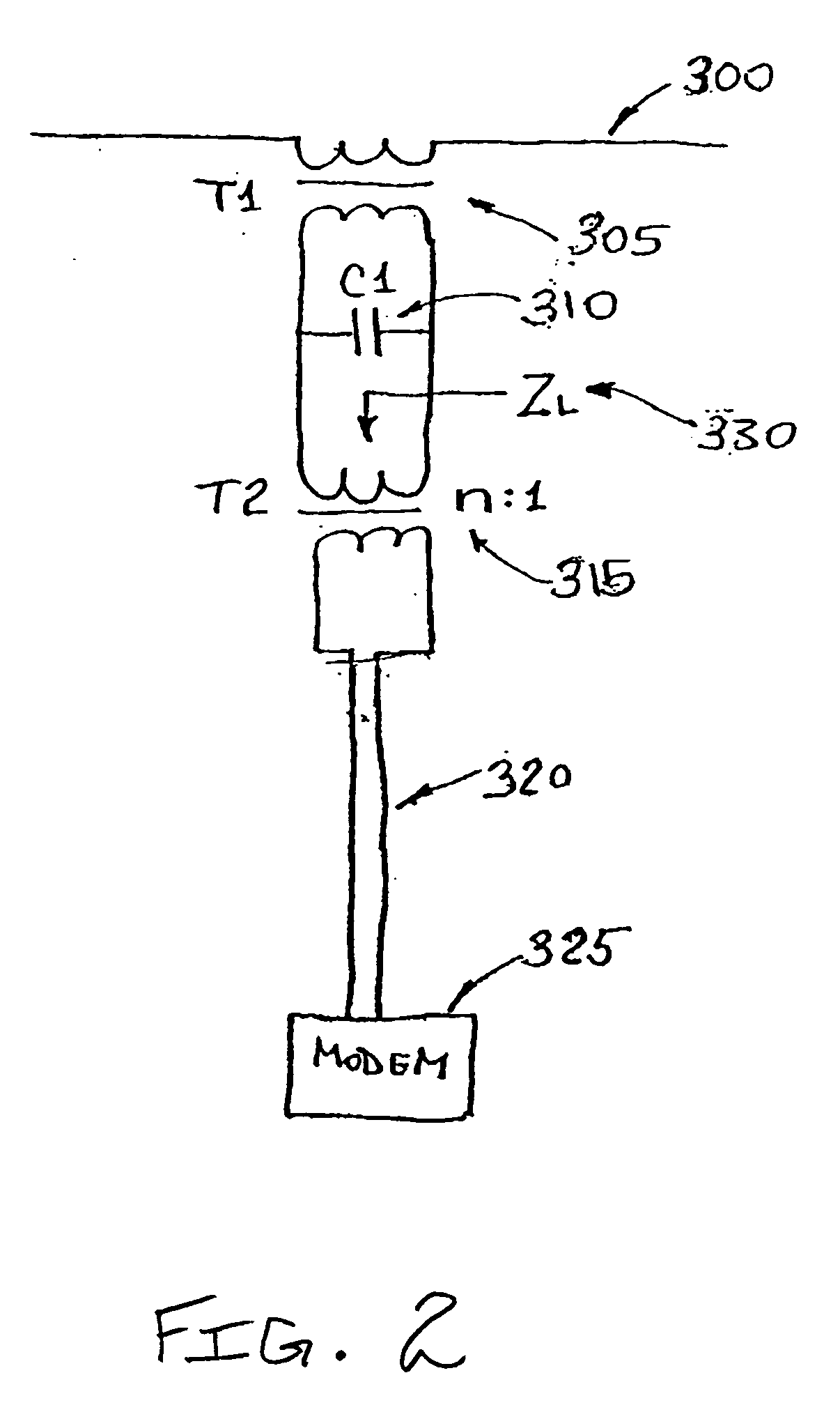 Arrangement of a data coupler for power line communications