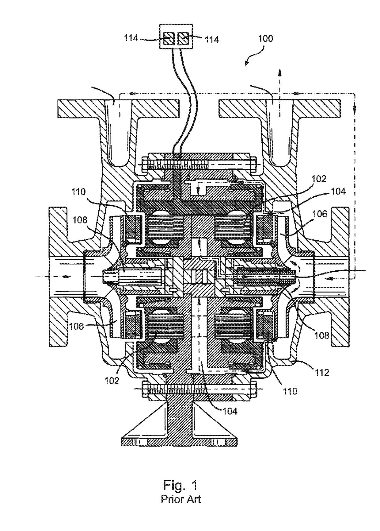 Modular, multi-stage, integral sealed motor pump with integrally-cooled motors and independently controlled rotor speeds